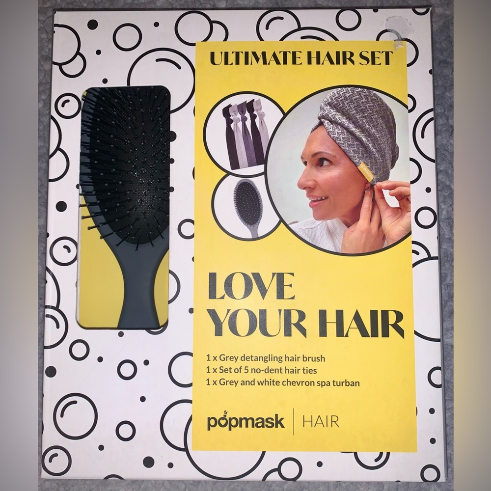 PopMask NIB London Ultimate Hair Set in Grey